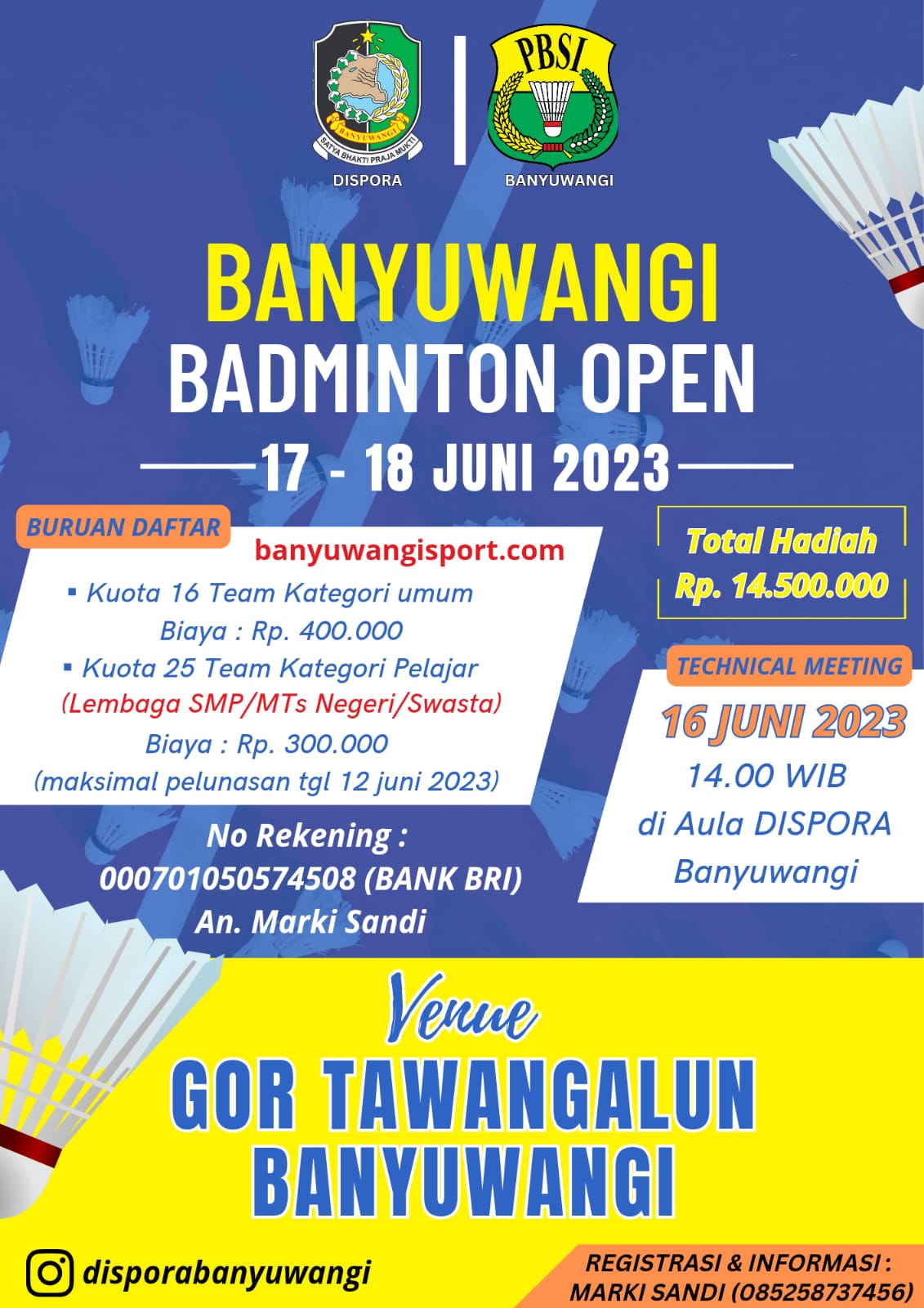 BANYUWANGI BADMINTON OPEN 2023